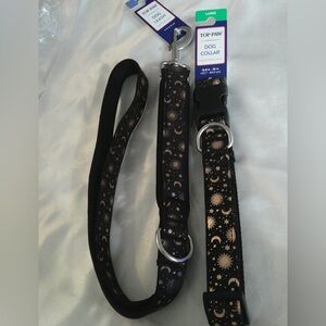 Top Paw Celestial Dog Collar (L) and 
Celestial Leash (4ft)